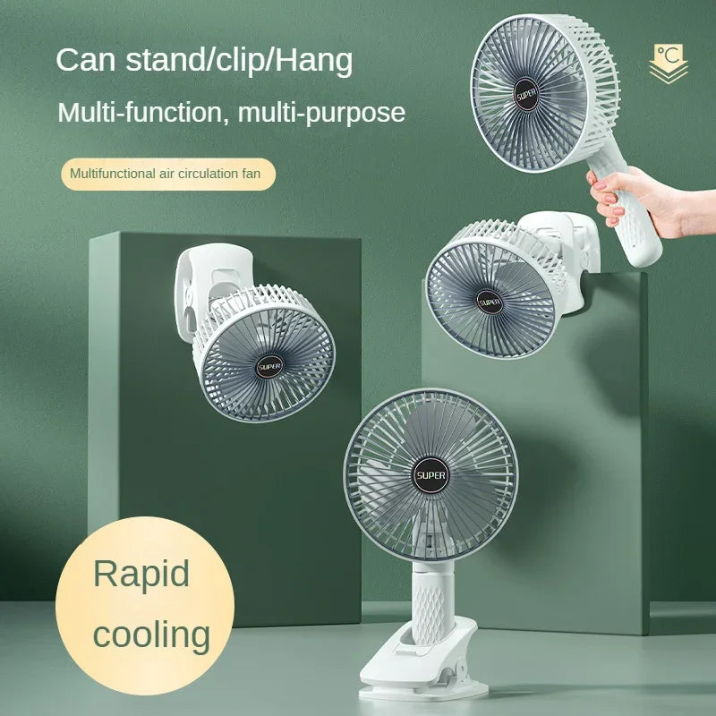 BowLift | Clip-on Portable Compact USB Rechargeable Cooling Fan