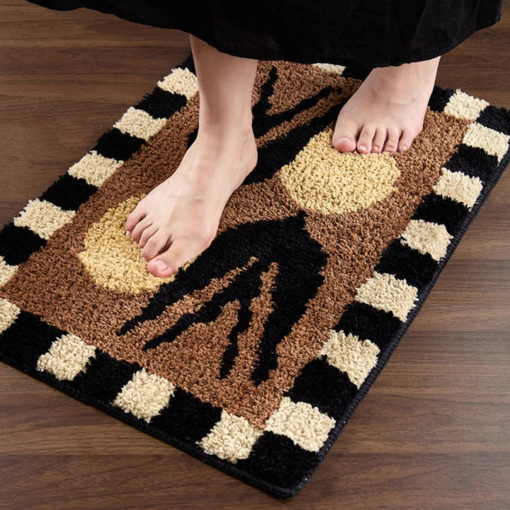Swallowtail Fluffy Bath Mat | Bowlift