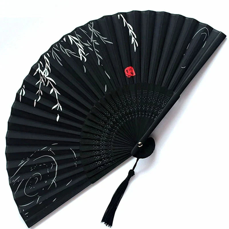 Traditional Japanese Style Floral Hand Fan | Bowlift