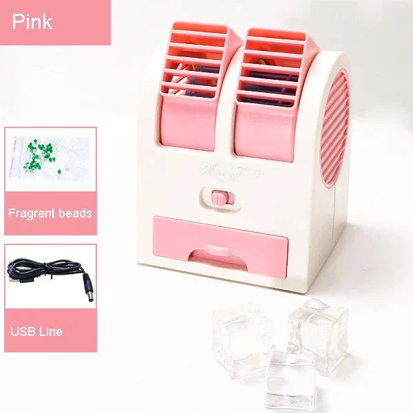 BowLift | Dual-Outlet Turbo Cooling Desk Humidifier Fan