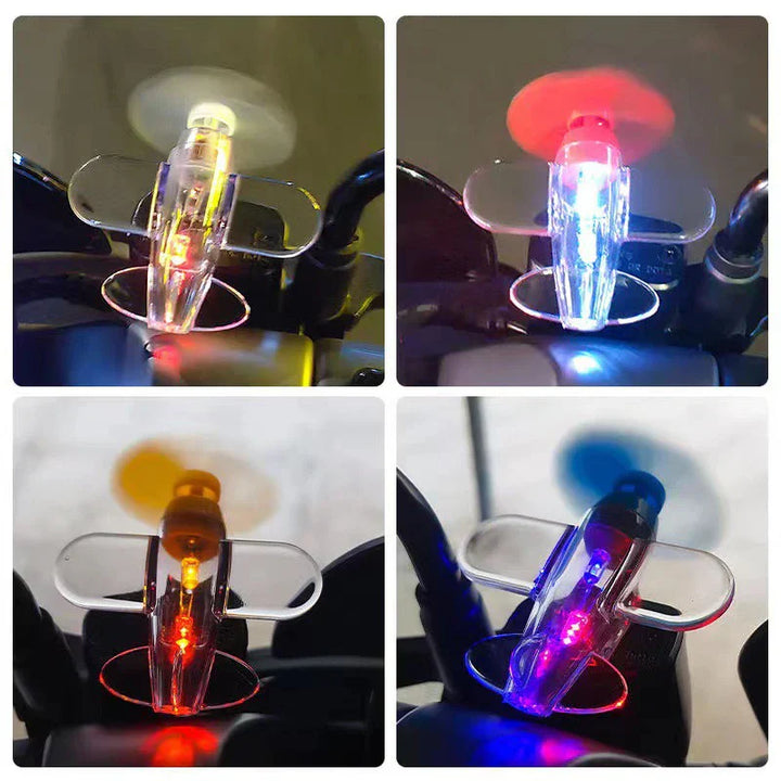 BowLift | Wind-Powered LED Mini Airplane Car Decor
