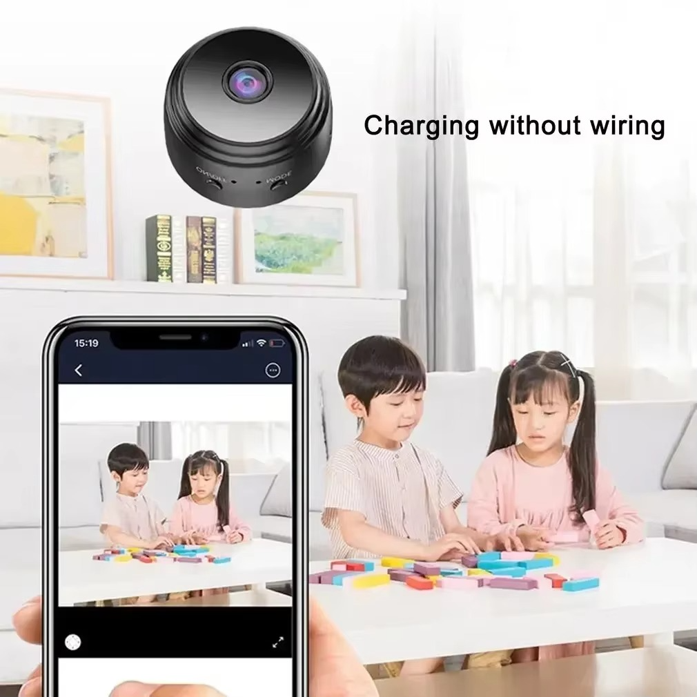 BowLift | Compact HD 720P Wireless Mini Smart Security Camera with Mobile Monitoring