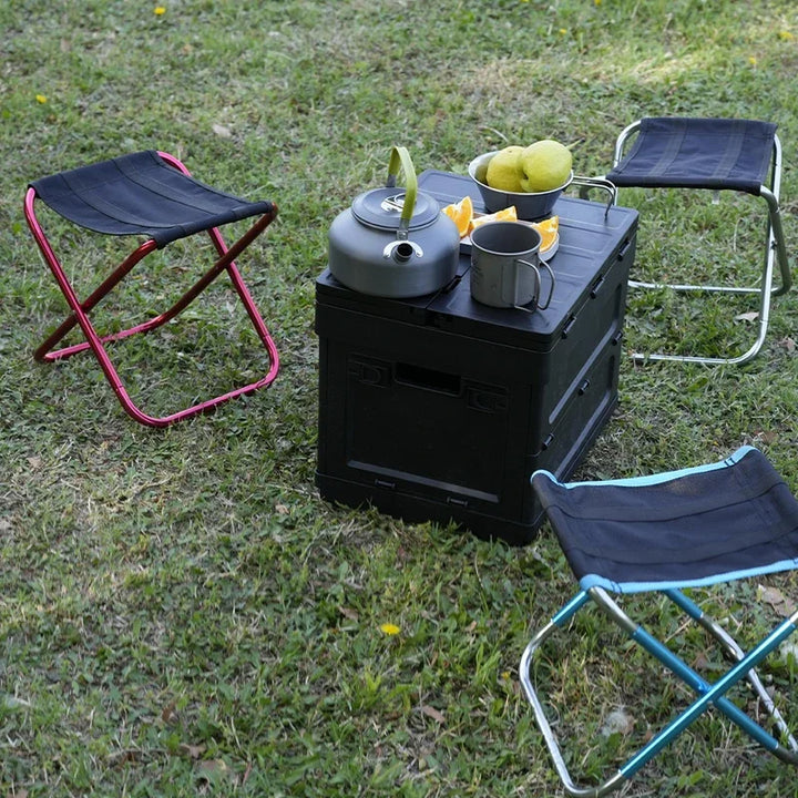 BowLift | MobiloCamp Folding Stool | Ultralight & Collapsible | 262g | For Camping, Hiking & Festivals
