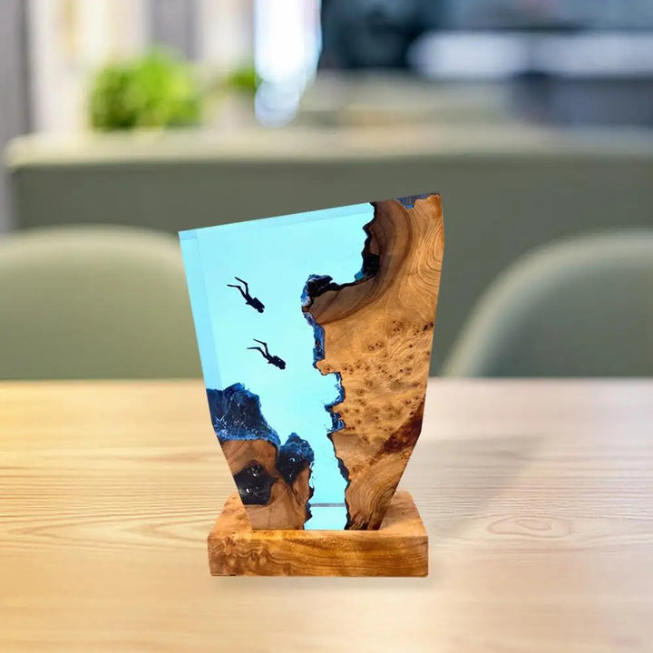 BowLift | OceanDepths | Ocean Karst Diver Table Lamp