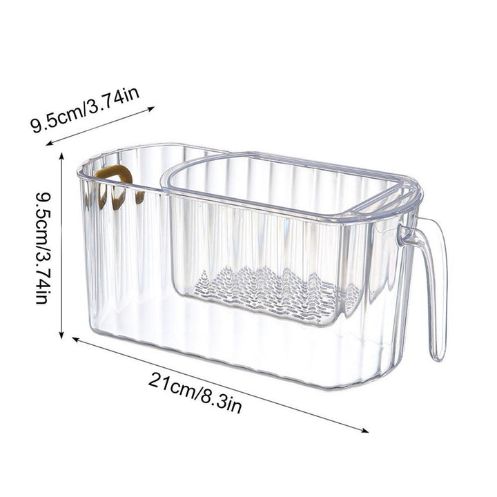 BowLift | Clear Stack Transparent Double-Layer Basket