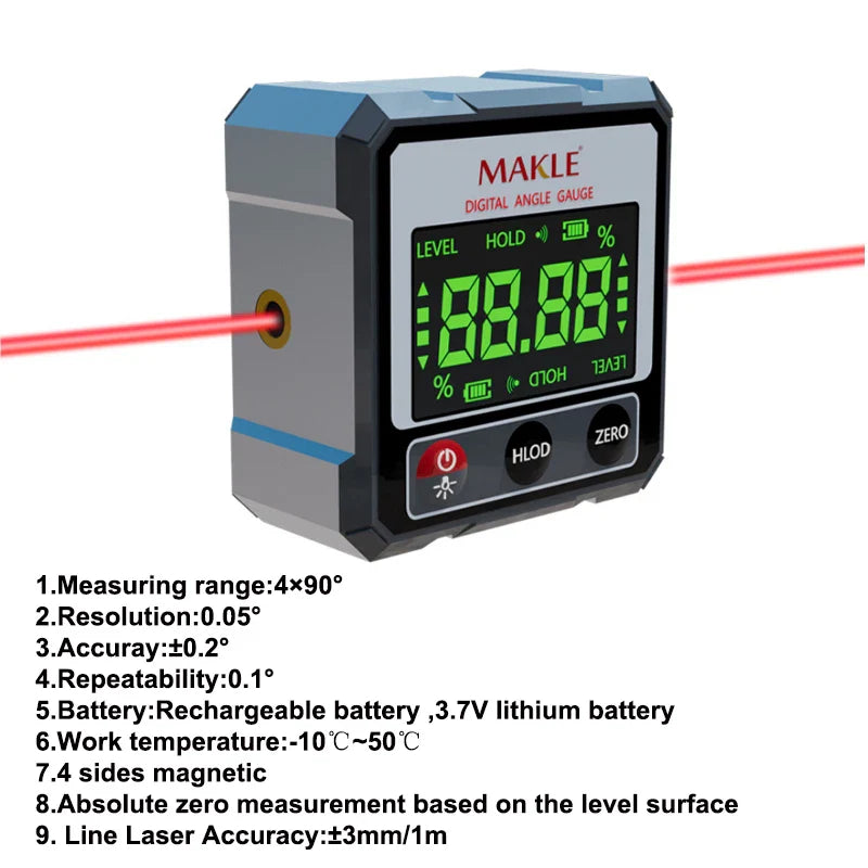 BowLift | Magnetic Digital Laser Angle Ruler