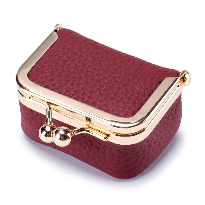 BowLift | Mini Retro Leather Travel Jewelry Storage Bag