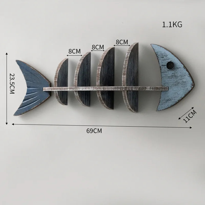 BowLift | Nordic Fish Wooden Shelf