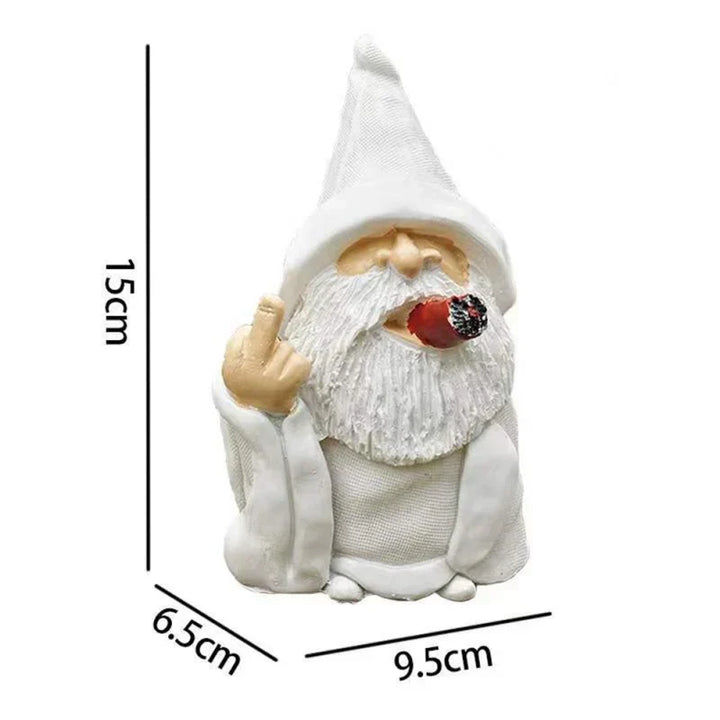 BowLift | Angry Middle Finger Garden Gnome Decor