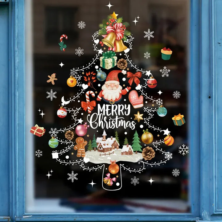 BowLift | MerryScenes | Festive Glass Stickers