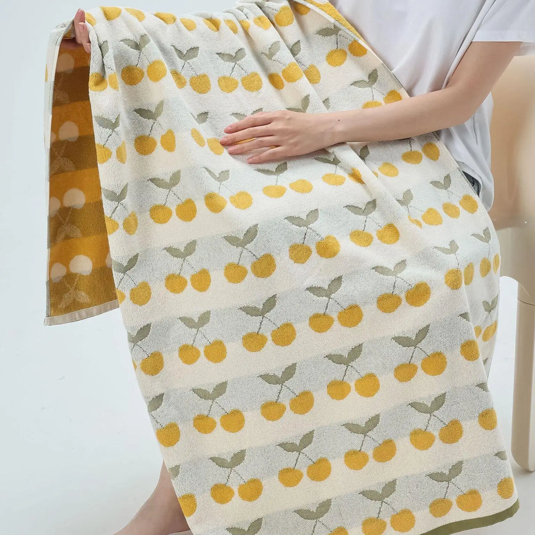 Cherry Cotton Towel | Bowlift