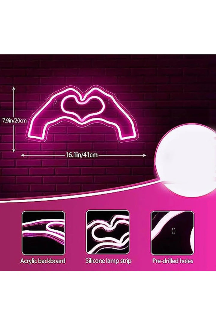 Love Heart Neon Pink Neon Light