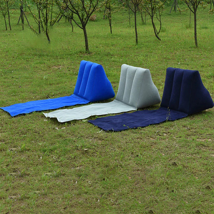 BowLift | AirNiva Inflatable Beach Mat | With Backrest | Foldable & Comfortable | For Travel & Camping