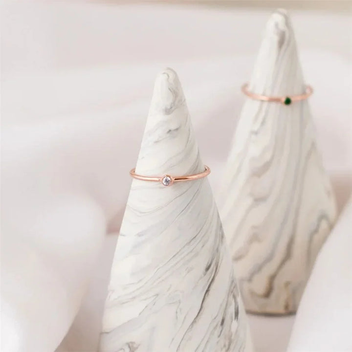 BowLift | Dainty Birthstone Ring
