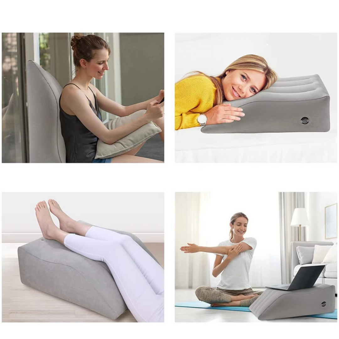 BowLift | Inflatable Foot & Back Elevating Travel Pillow