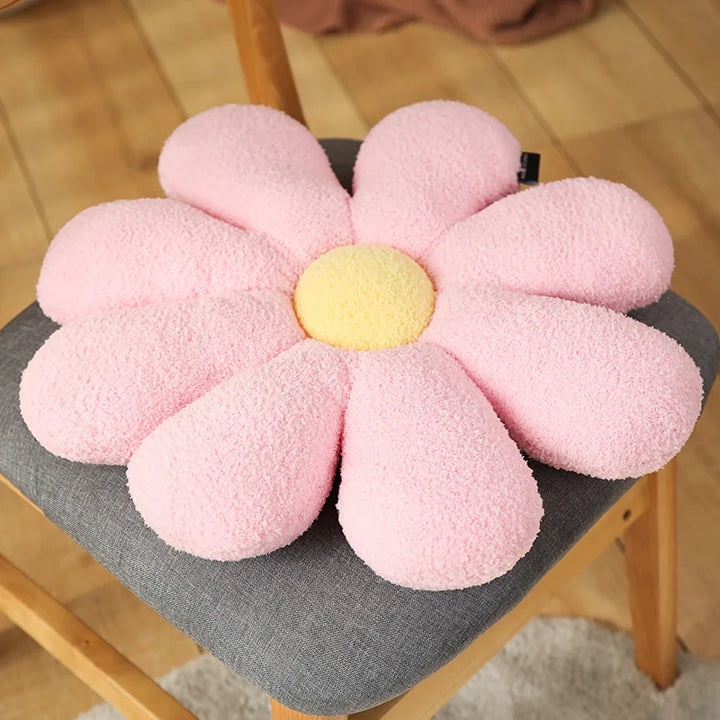 Boucle Plush Flower Cushion | Bowlift
