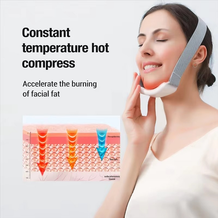 BowLift | Face Slimming Device EMS Microcurrent Sculpting Vibrating Belt with Heat Compress for Personal Care