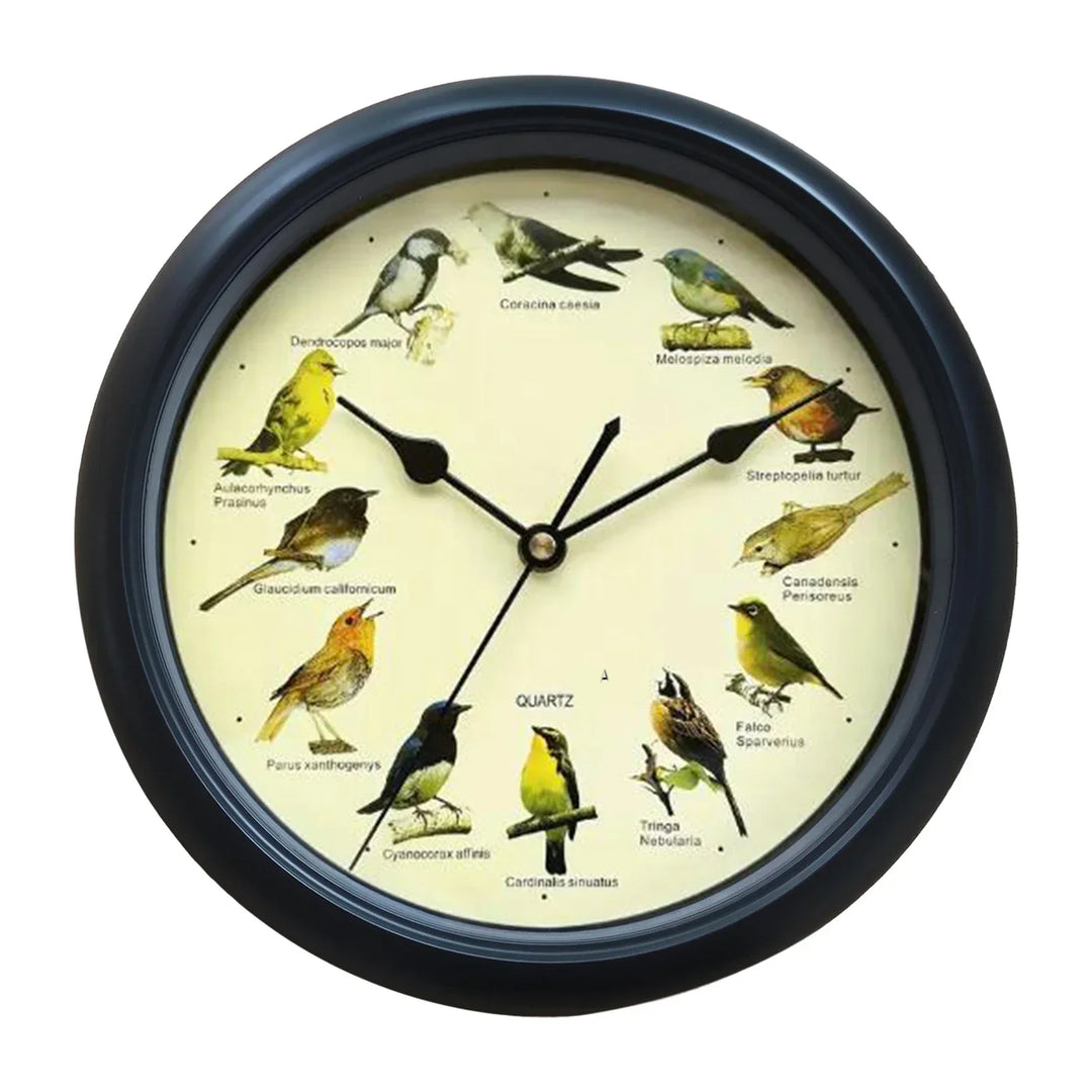 BirdSong Clock – 10 Inch Wall Clock for Stylish Interior Bowlift