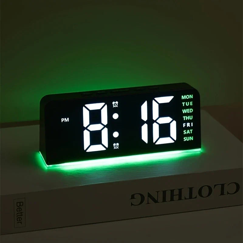 BowLift | Modern LED All Week Display Night Lamp Alarm Clock