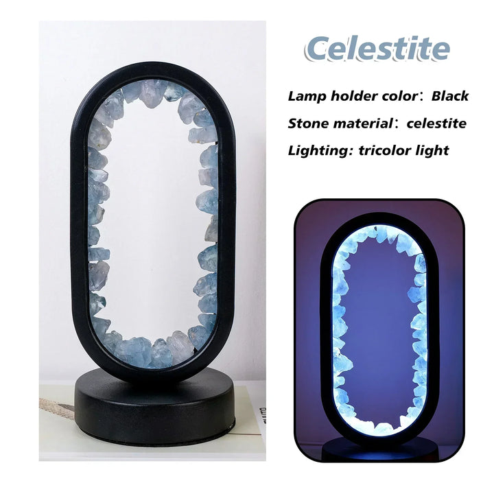 BowLift | AuraStone | Natural Calming Amethyst Serenity Lamp