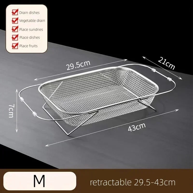 BowLift | Space-Saving Over-Sink Mesh Strainer Rack