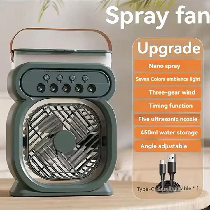 BowLift | 3in1 Air Cooler LED Night Lamp Humidifier Fan