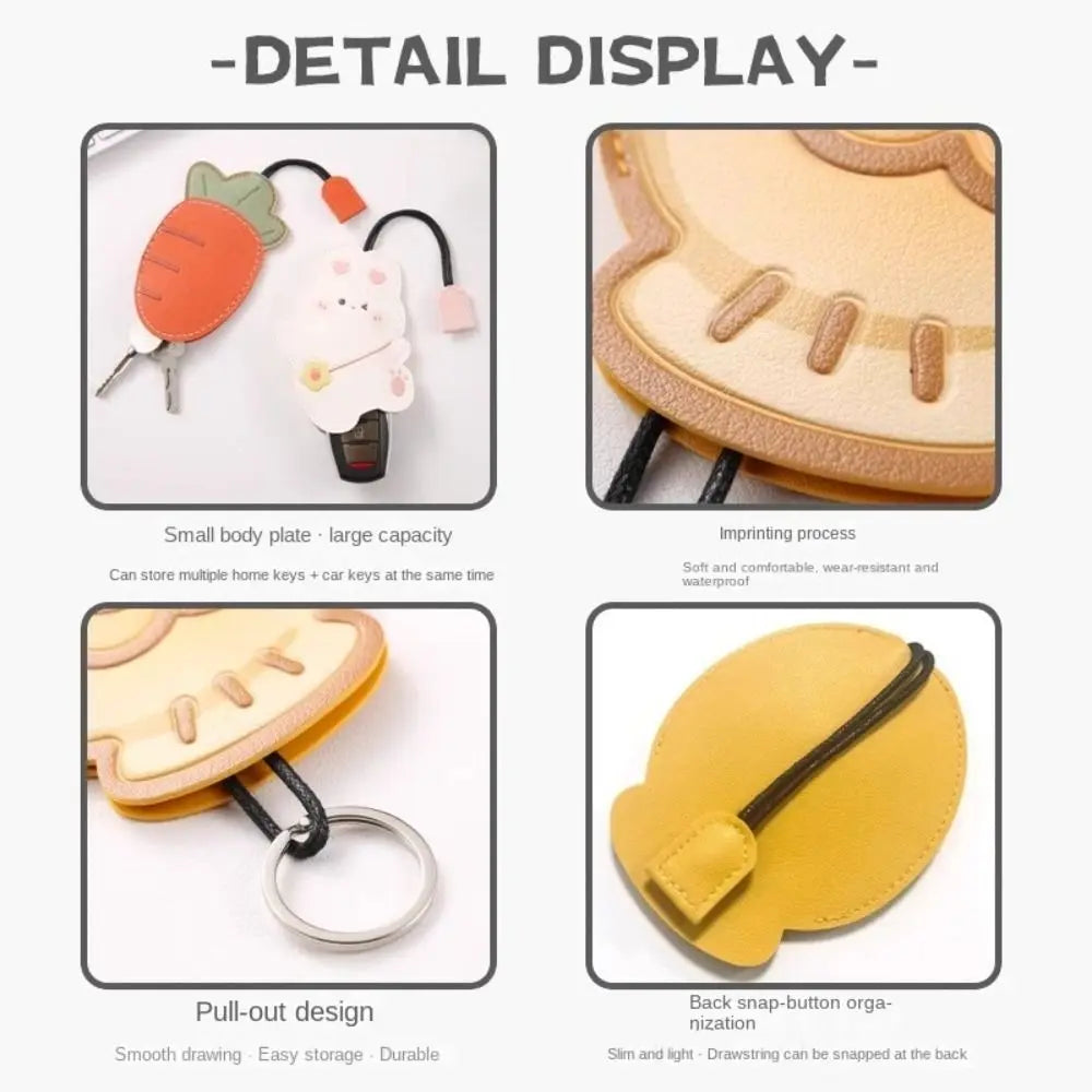 BowLift | Cartoon Leather Universal Pull-Out Key Case