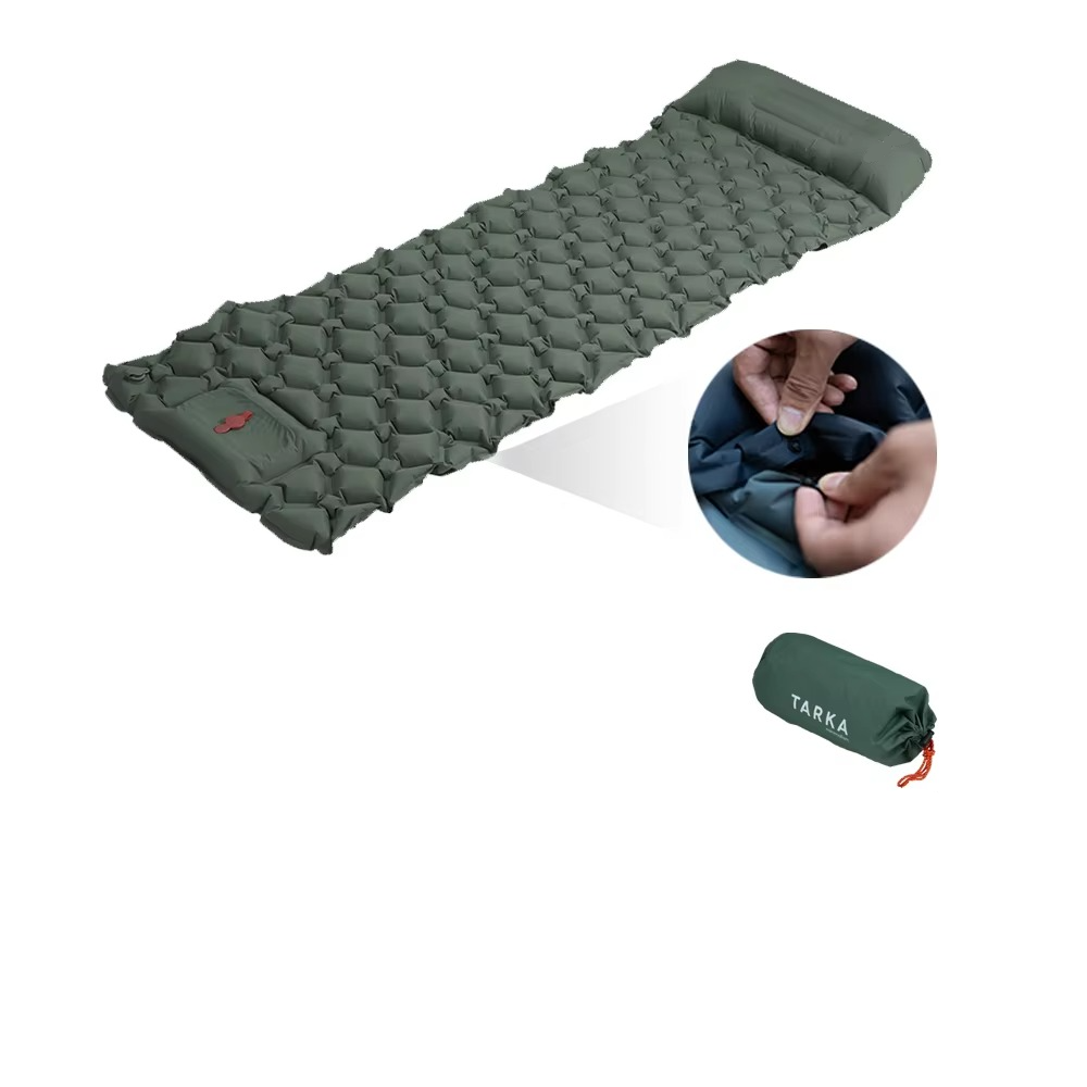 BowLift | Inflatable Camping Sleeping Pad with Built-In Pillow for Hiking