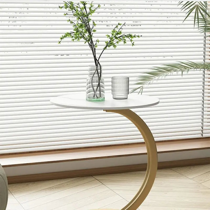 BowLift | Reinforced Round Side Table for Living Room and Bedroom