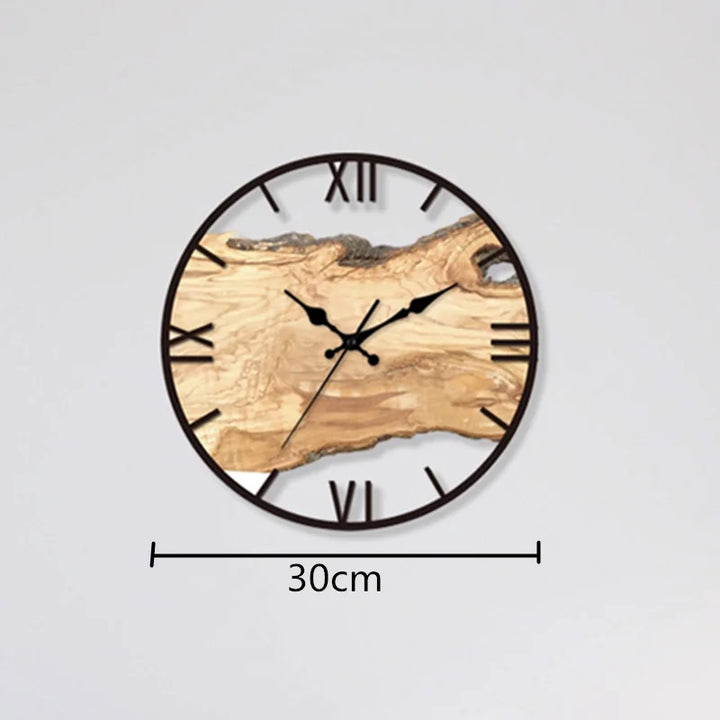 BowLift | Silent wall clock made of acrylic and wood