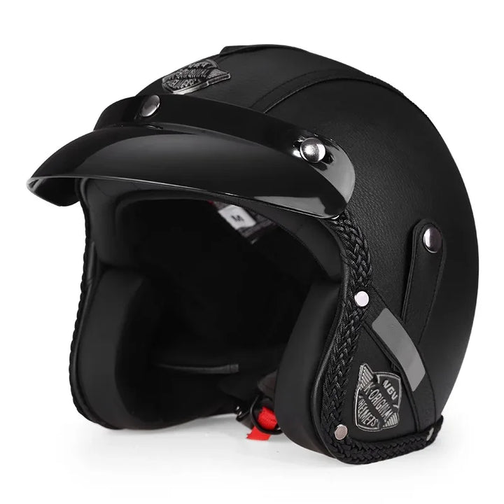 BowLift | Retro Motorcycle Helmet – Kael – (Open Face 3/4)