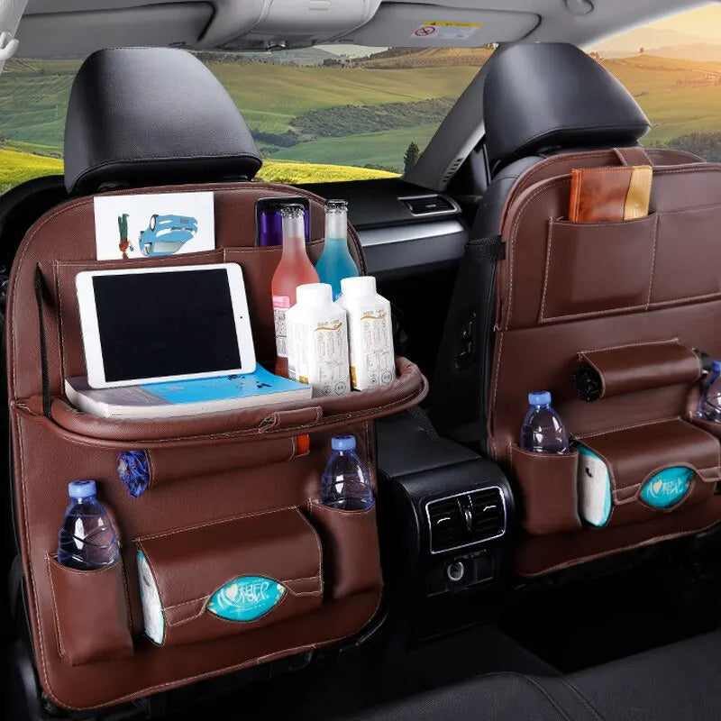 BowLift | Seatback Organizer with Folding Table Tray