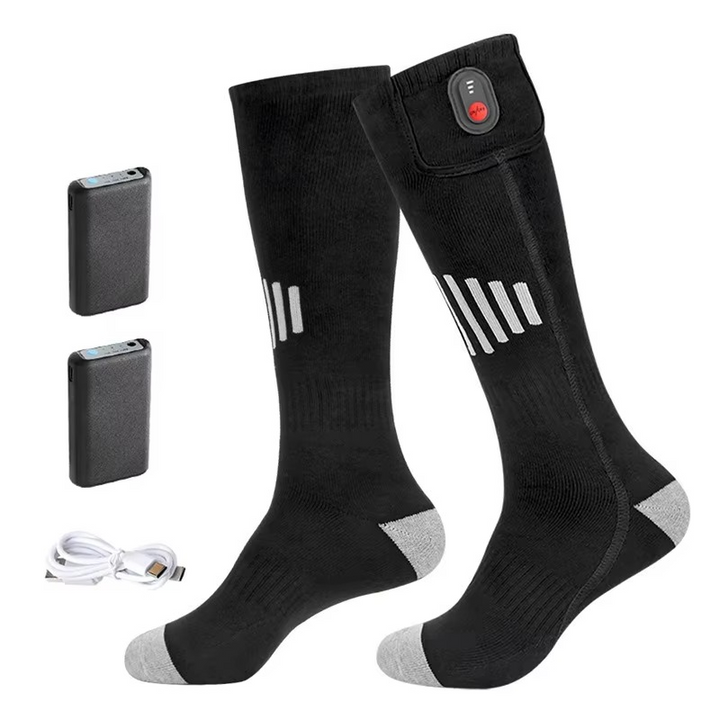 BowLift | Rechargeable USB Heated Socks with Electric Thermal Warming for Cold Weather