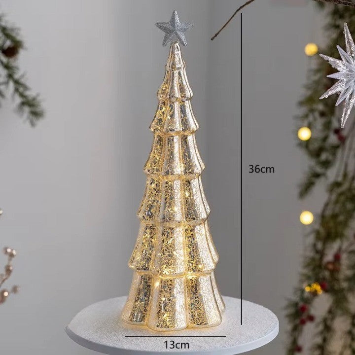 BowLift | Christmas Time LED Frosted Glass Tree Lamp