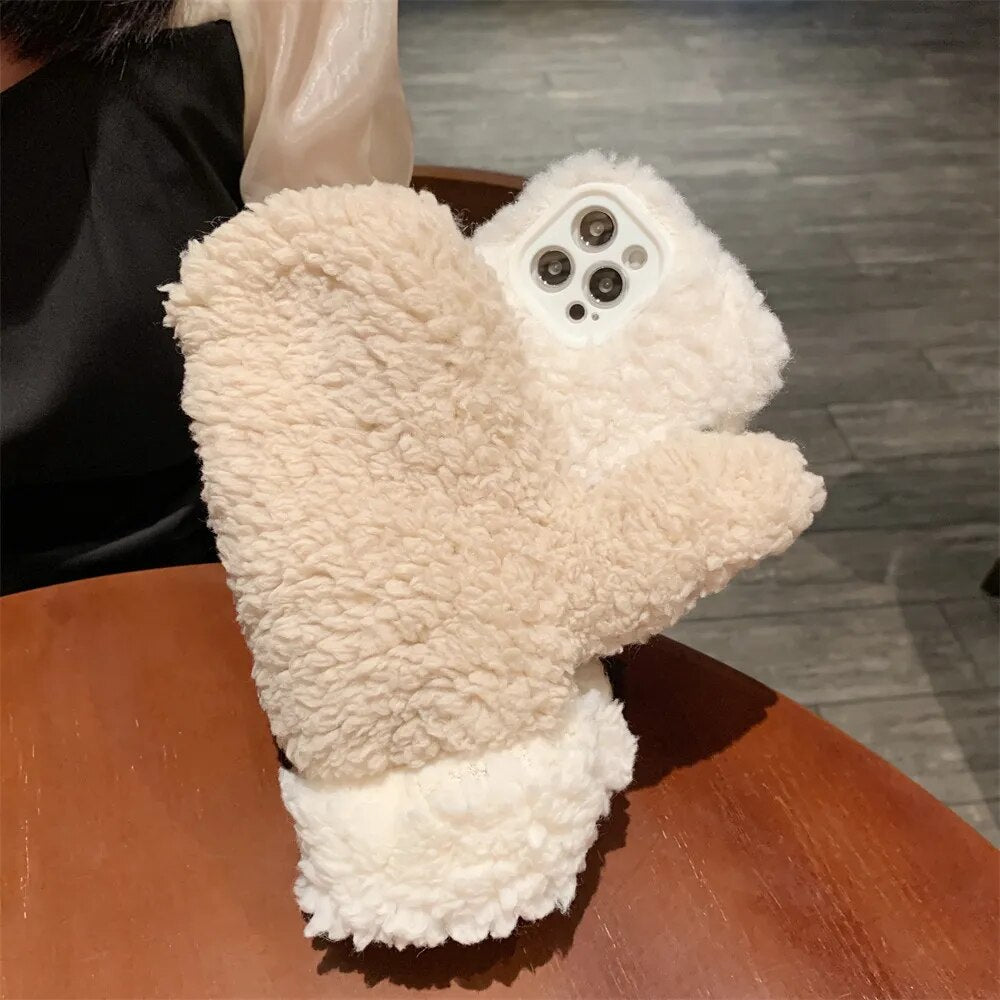 BowLift | Fluffy Fur iPhone Case Glove