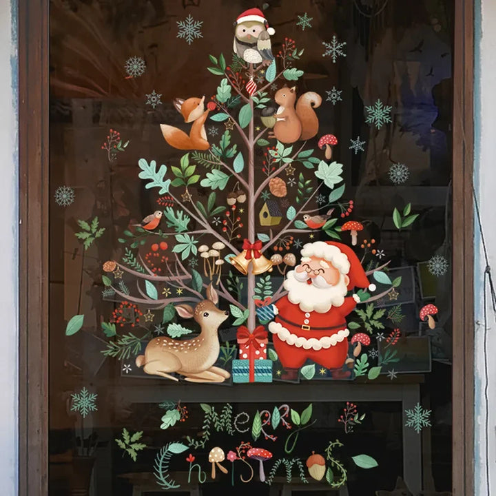 BowLift | MerryScenes | Festive Glass Stickers