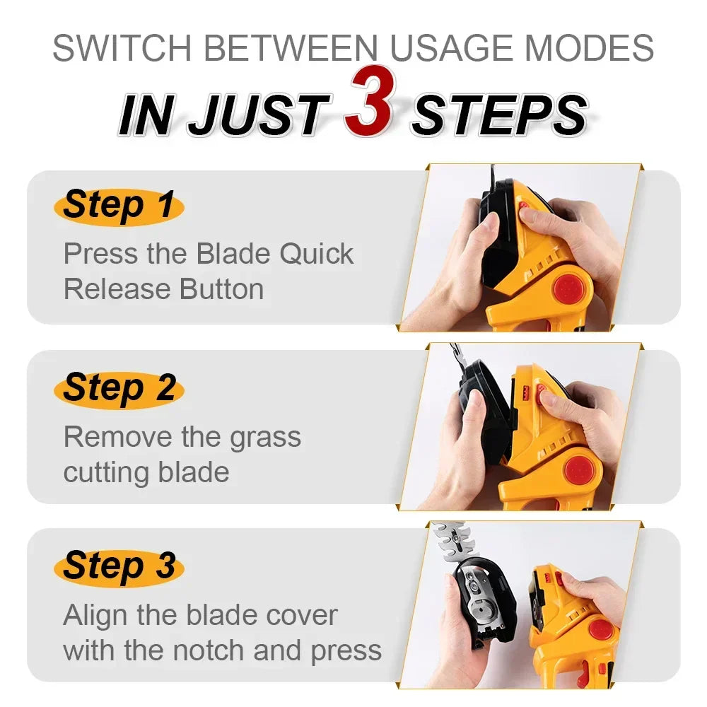 BowLift | Rapid Trim Cordless Powerful Handheld Mower Tool