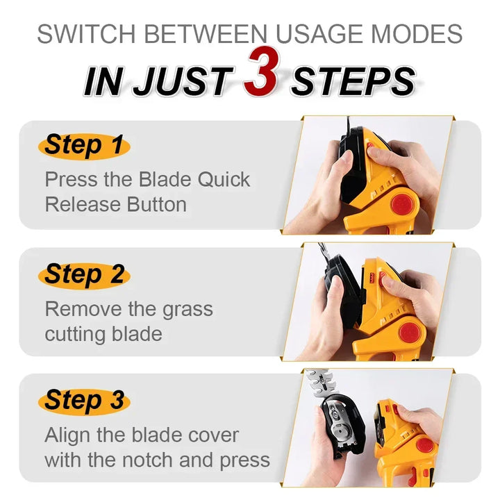 BowLift | Rapid Trim Cordless Powerful Handheld Mower Tool
