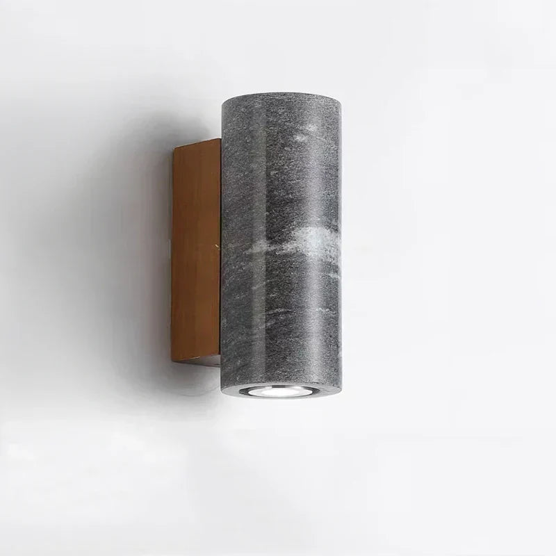 BowLift | ZenBeam – Grey Wabi-Sabi Wall Lamp for Tranquil Ambience