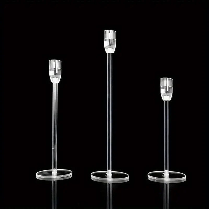 BowLift | LumenAcry Acrylic Candle Holder Set (3-piece)