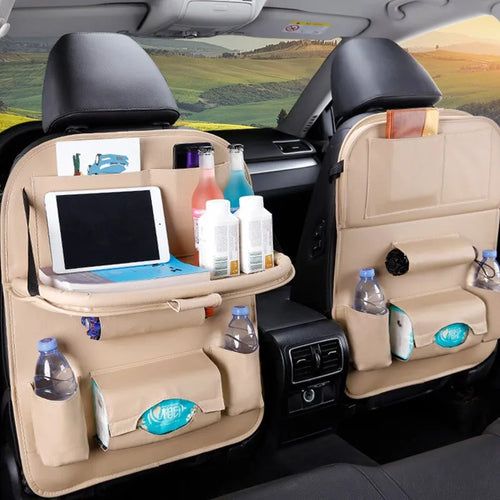 BowLift | Seatback Organizer with Folding Table Tray