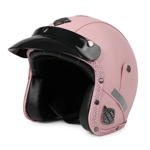 BowLift | Retro Motorcycle Helmet – Kael – (Open Face 3/4)