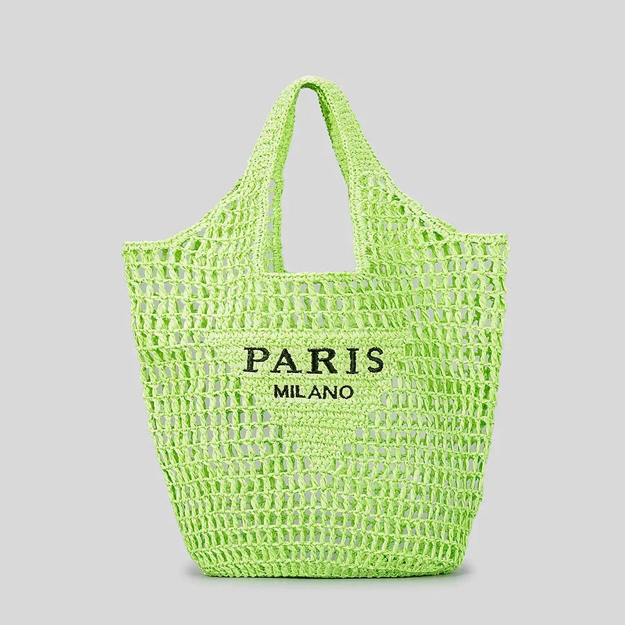 BowLift | Net straw crochet beach bag
