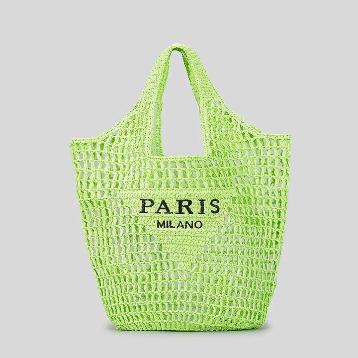 BowLift | Net straw crochet beach bag