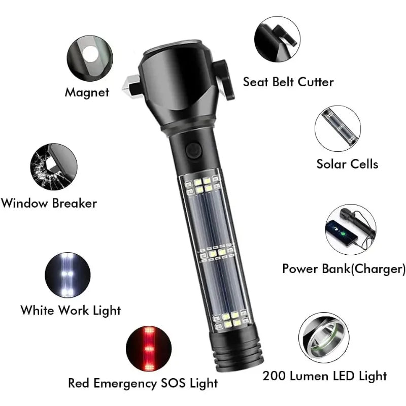 BowLift | Multifunctional Solar Power Flashlight