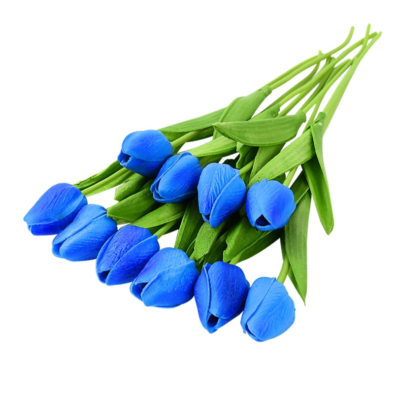 BowLift | Artificial Flower Bouquet with Tulips, Decoration (10 Pieces)