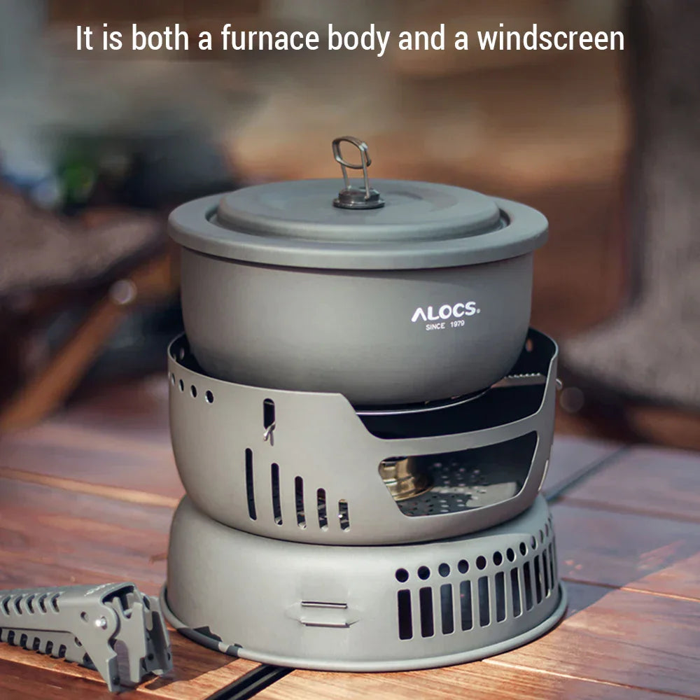 BowLift | Portable Outdoor Cookware Set – Lightweight Camping Cooking Gear with Windshield