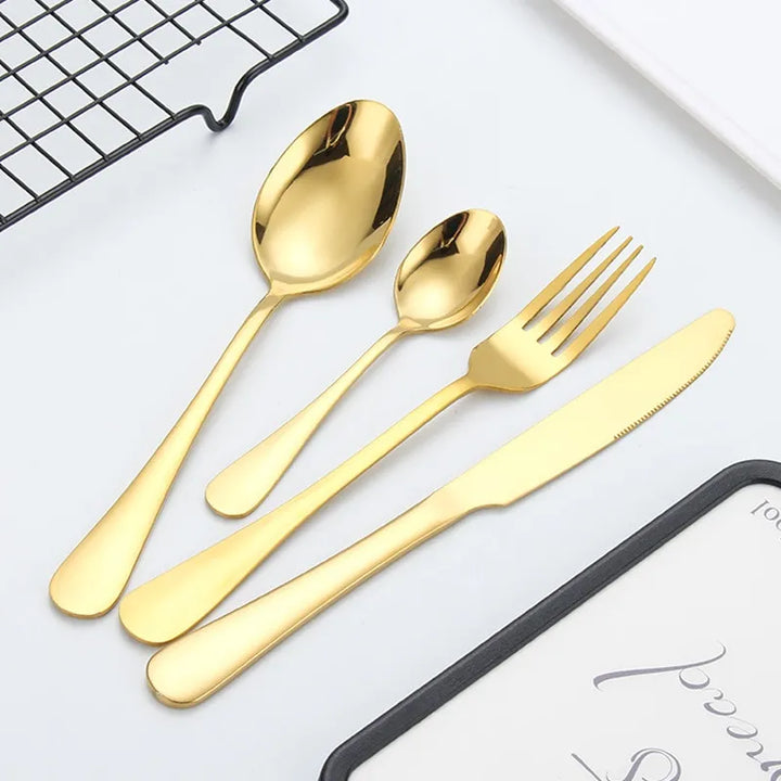 BowLift | Oraliu Golden Cutlery Set