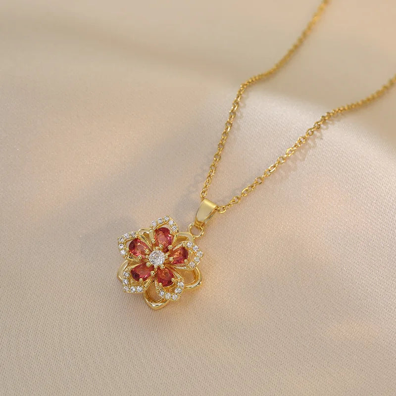 BowLift | Rotating Flower Necklace