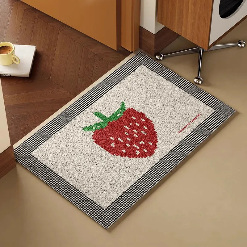 PVC Strawberry Welcome Doormat – Anti-Dust & Anti-Slip | Bowlift